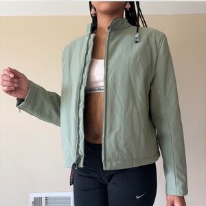 L.L. Bean Canvas Light Sage Green fleece lined women’s small cropped